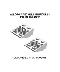 Display Organizer Small 25X25 per LEGO Minifigures Telaio Betulla