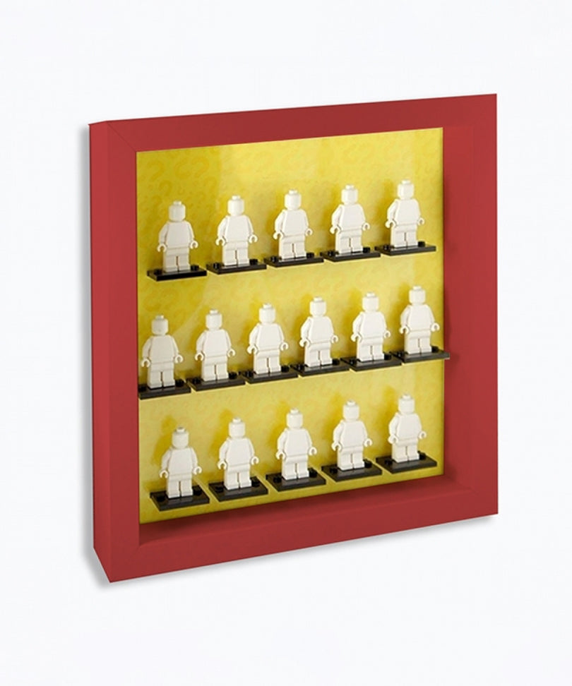 Display Organizer Small 25X25 per LEGO Minifigures Telaio Rosso