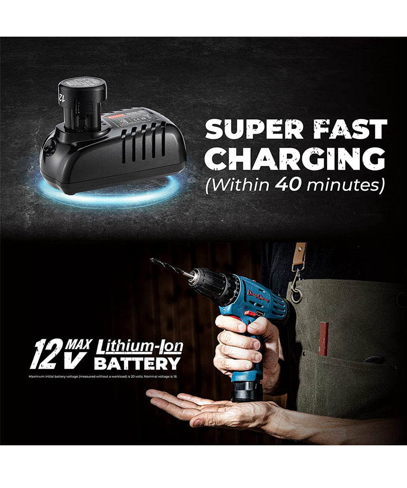 DongCheng - Trapano avvitatore a batteria