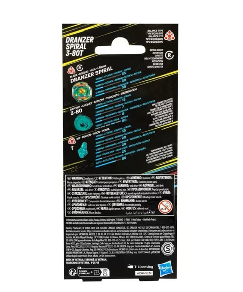 Beyblade X - Starter Pack: Dranzer Spiral 3-80T (Hasbro)