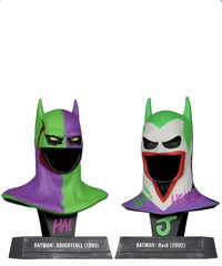 DC Direct Batman 1:3 Cowl Prop Replica Batman Hush + Batman Knightfall Jokerozed (2-Pack)