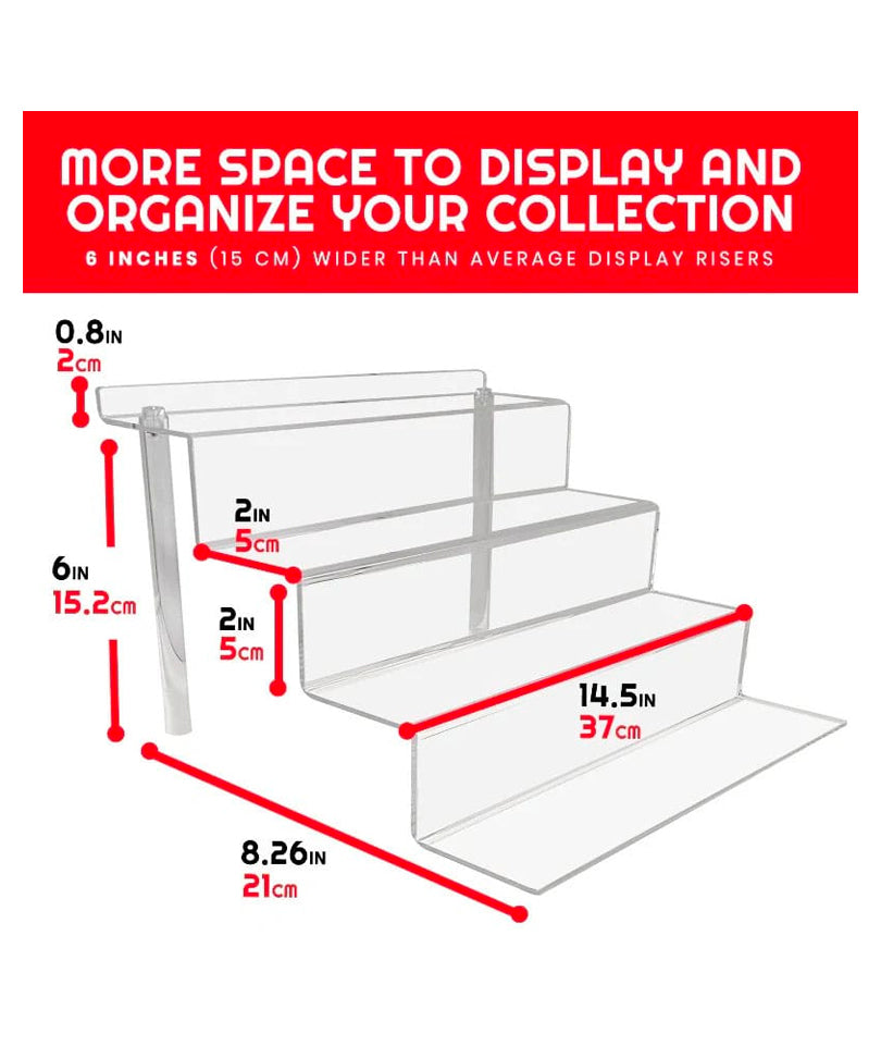 Evoretro Acrylic Shelf Riser – Set 2 pezzi (RS6)