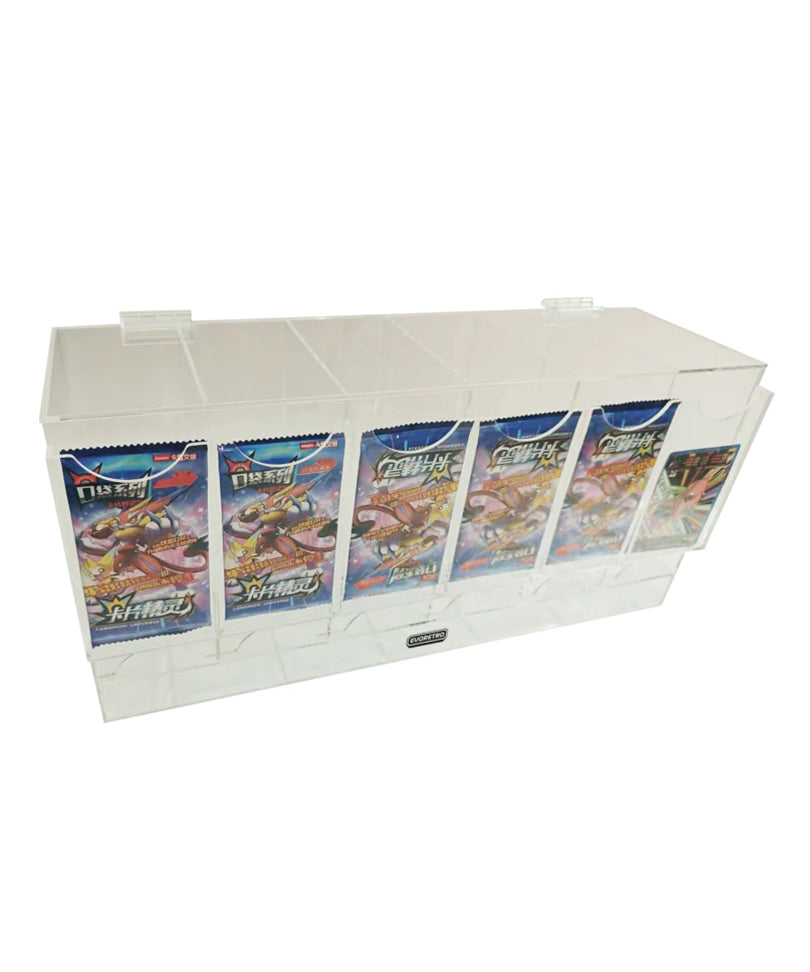 Evoretro - Premium 6-Slot Acrylic Card Pack Dispenser