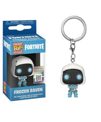 Frozen Raven Keychain