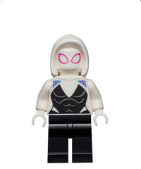 Ghost-Spider / Spider-Gwen (Gwen Stacy) - Black Legs, White Basic Smooth Hood, White Hands
