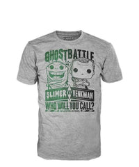 Funko Ghostbusters T-Shirt Slimer vs Venkman Who Will You Call?