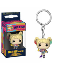Harley Quinn Caution Tape Keychain