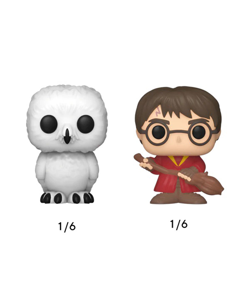 Harry Potter (Robes and Hedwig) / Draco Malfoy / Dobby / Mystery Bitty (4-Pack)