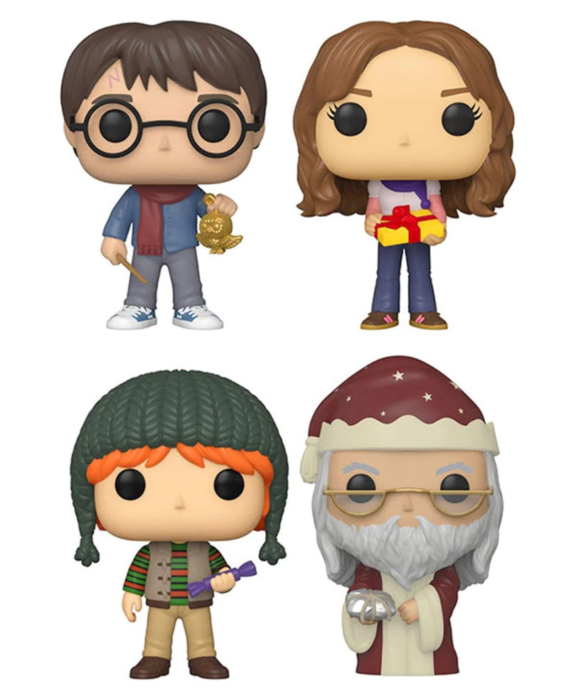 Harry Potter / Hermione Granger / Ron Weasley / Albus Dumbledore (Metallic) (4-Pack)