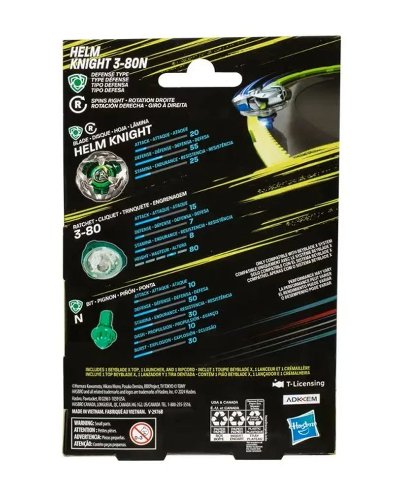 Beyblade X - Starter Pack: Helm Knight 3-80N