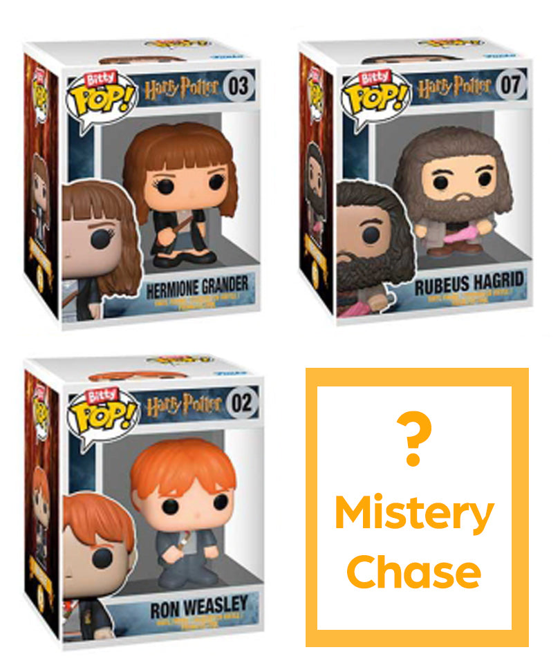 Hermione Granger / Rubeus Hagrid / Ron Weasley / Mystery Bitty (4-Pack)