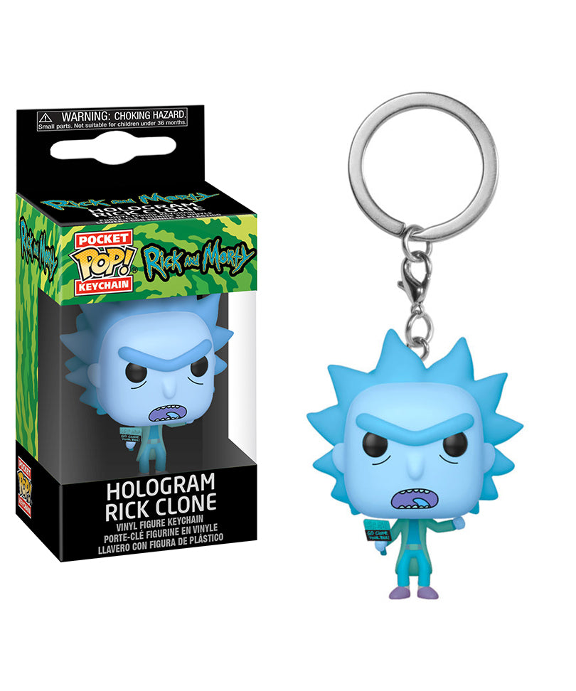 Hologram Rick Clone Keychain