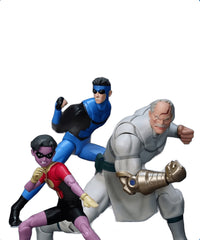 Invincible with Kid Omni Man & Conquest Limited Action Figure Set