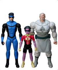 Invincible with Kid Omni Man & Conquest Limited Action Figure Set