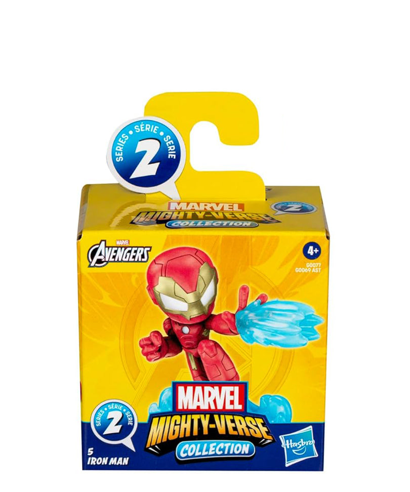 Marvel Avengers Mighty-Verse - Iron Man - Action Figure (Serie 2) 6 cm