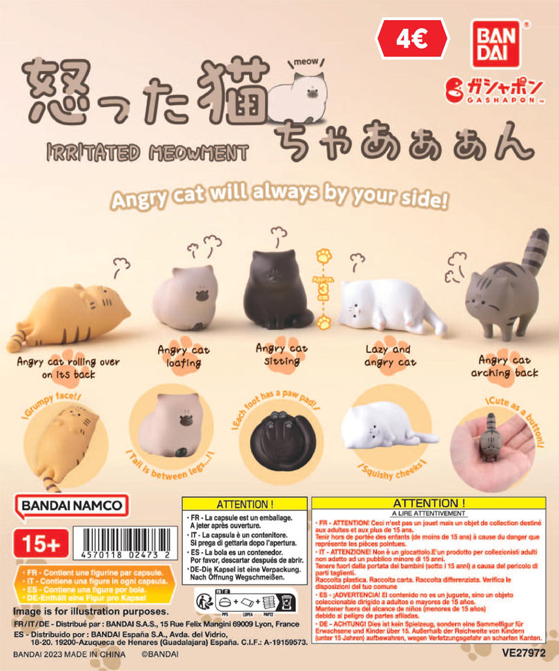 Irritated Meowment Gashapon Capsule