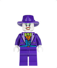 The Joker - Medium Azure Vest, Lime Bow Tie, Dark Purple Fedora