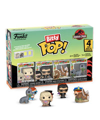 Ellie Sattler / Ian Malcolm / Triceratops / Brachiosaurus (4-Pack)