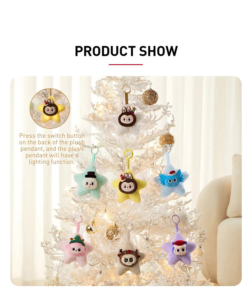 Labubu Classic Series Sparkly Plush Pendant Blind Box - Pop Mart Official Figure
