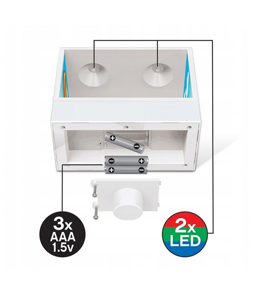 Lampada Led - Arcobaleno con uccellini
