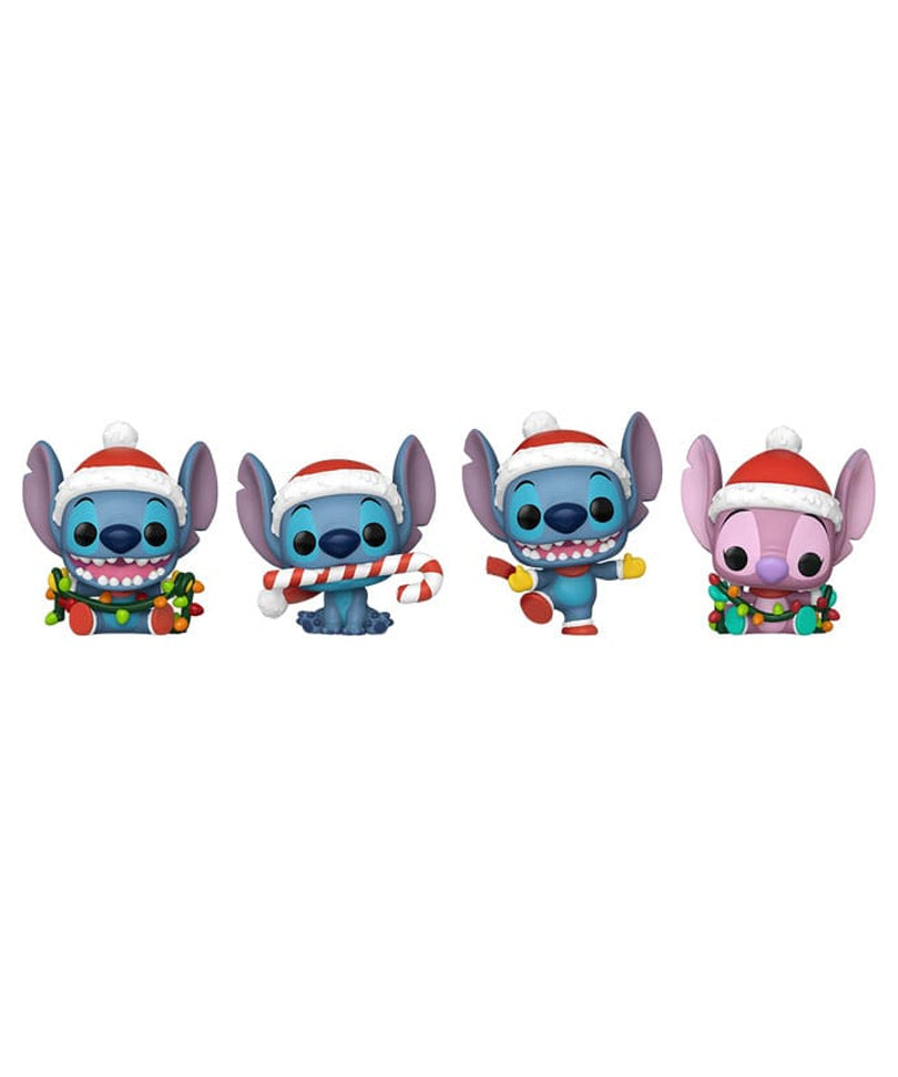 Lilo & Stitch 4-Pack Pocket POP! Keychains Happy Holidays