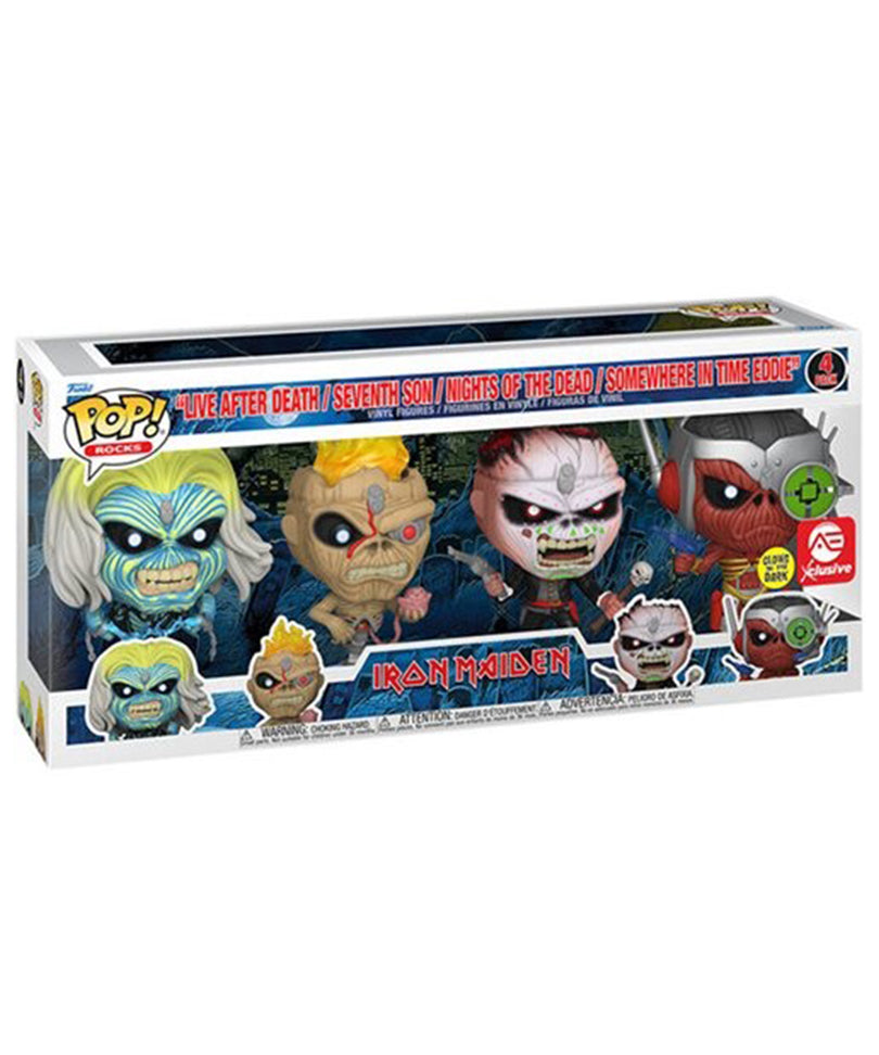 Live After Death / Seventh Son / Nights of the Dead / Somewhere in Time Eddie (4-Pack) (Glow in the Dark)