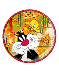 Looney Toones - 19cm Plate - Syvester & Tweety