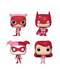 Batman / Catwoman / Poison Ivy / Harley Quinn 4-pack DC Valentine Mystery Minis