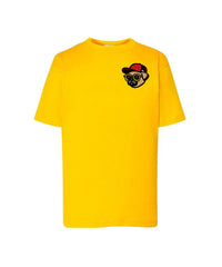 Maglietta Bambini Personalizzabile in Cotone Resistente Giallo Oro - JHK