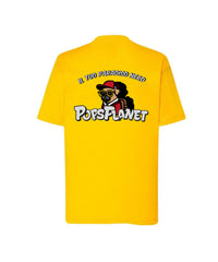 Maglietta Bambini Personalizzabile in Cotone Resistente Giallo Oro - JHK
