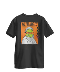 T-Shirt Uomo Michelangelo Ninja Nera
