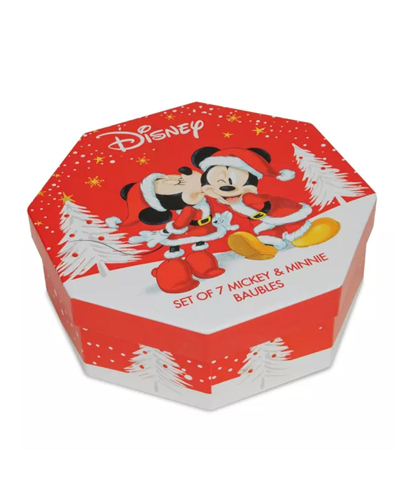 Mickey & Minnie - Set of 7 Xmas Baubles