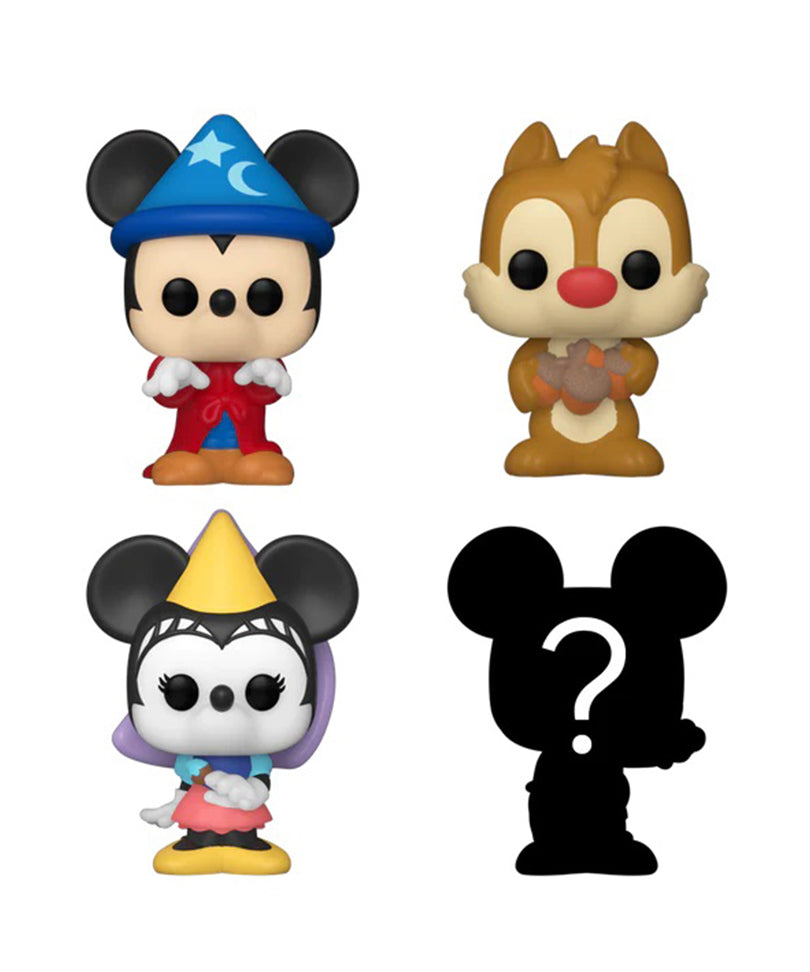 Sorcerer Mickey (Casting Spell) / Dale / Princess Minnie / Mystery Bitty (4-Pack)