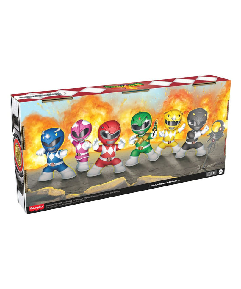 Mighty Morphin Power Rangers Fisher-Price Little People Collector Mini Figures 6-Pack 7 cm