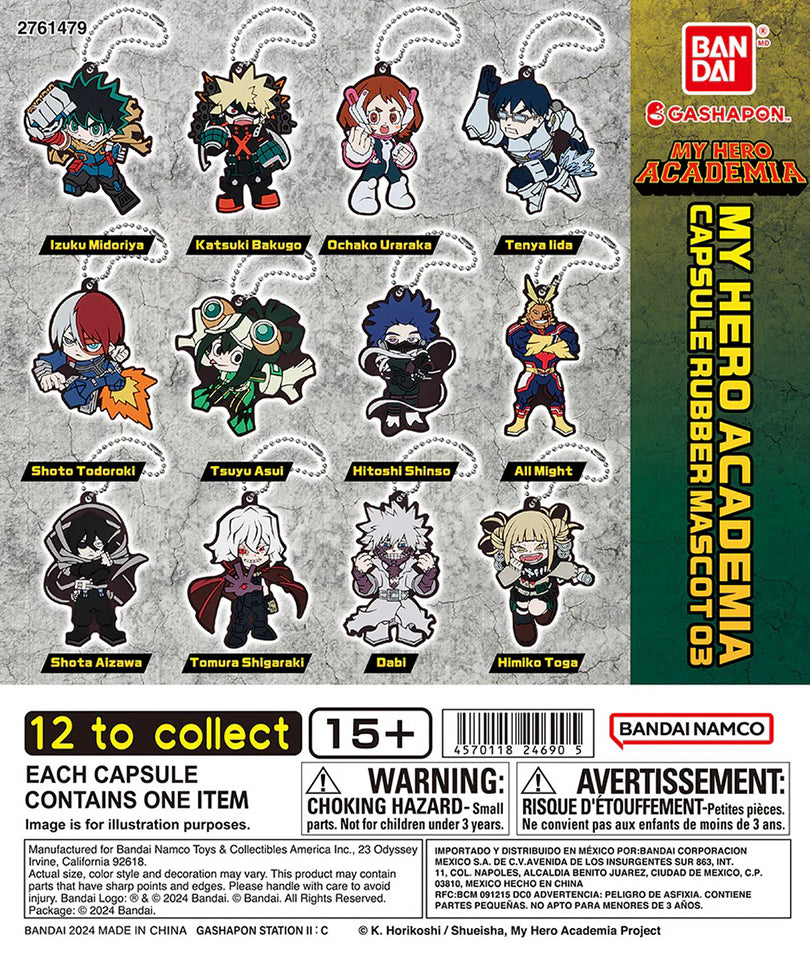 My Hero Academia Gashapon Capsule - Rubber Mascot 03