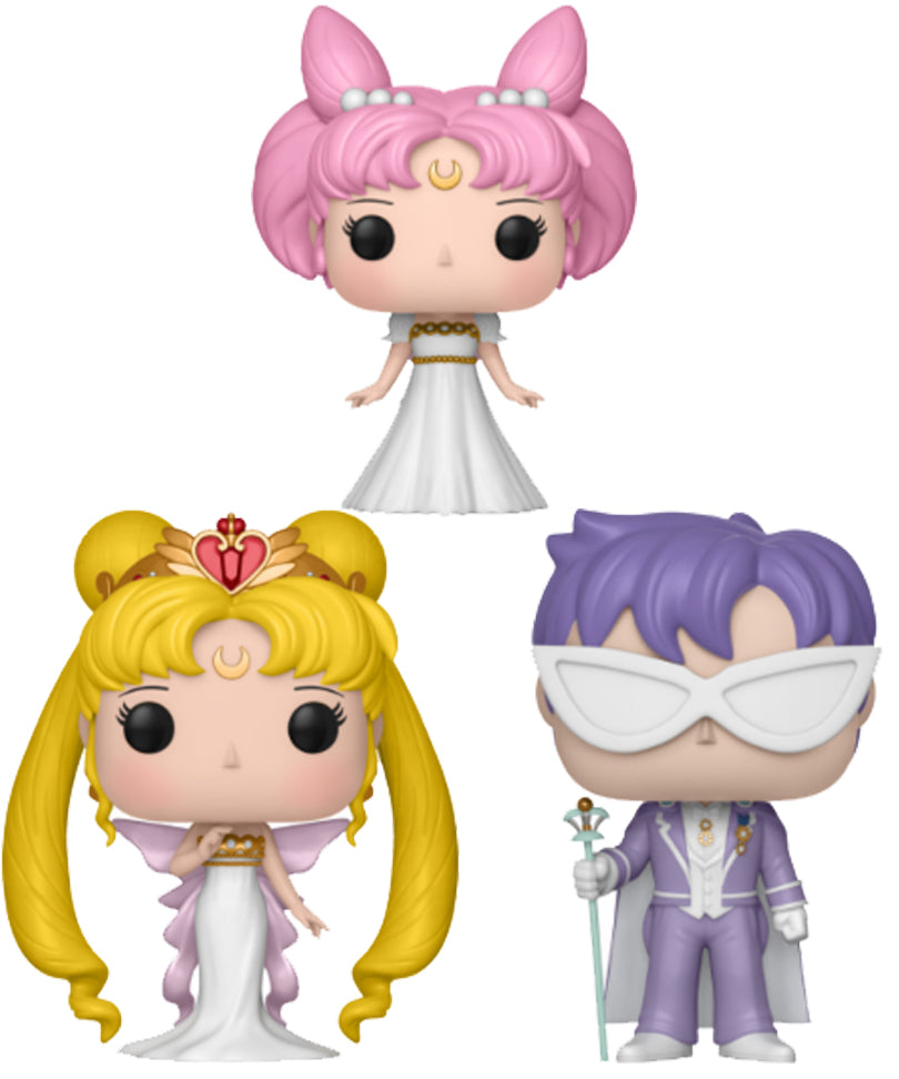 Neo Queen Serenity, Small Lady, & King Endymion (3-Pack)