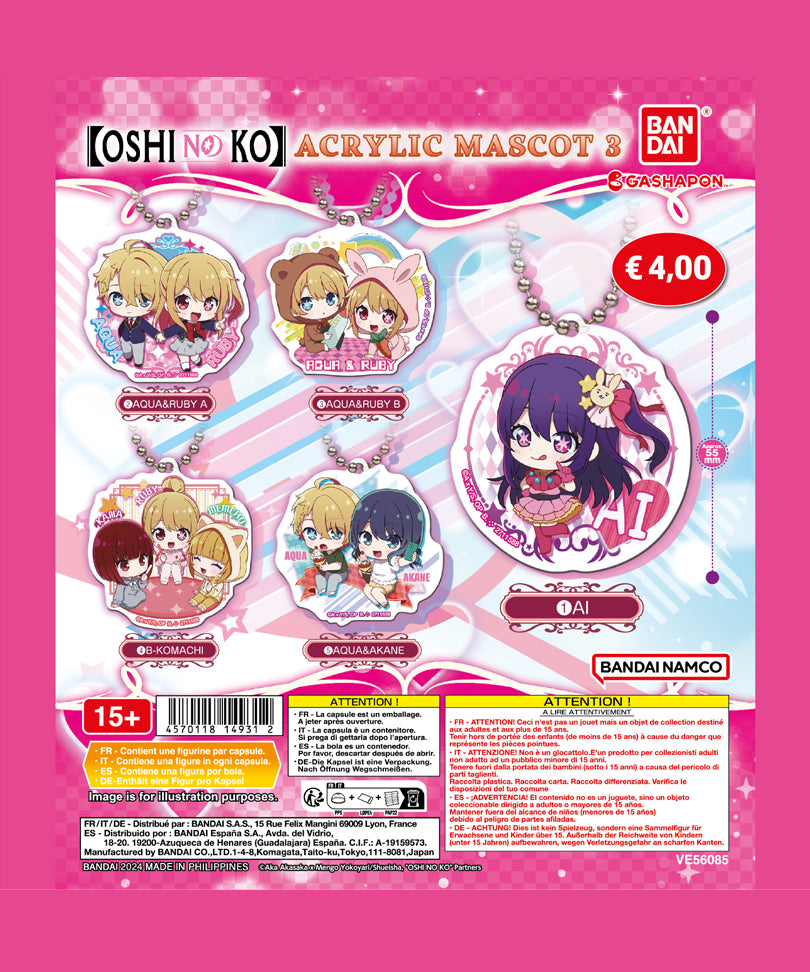 Oshi No Ko Gashapon Capsule - Acrylic Mascot 3