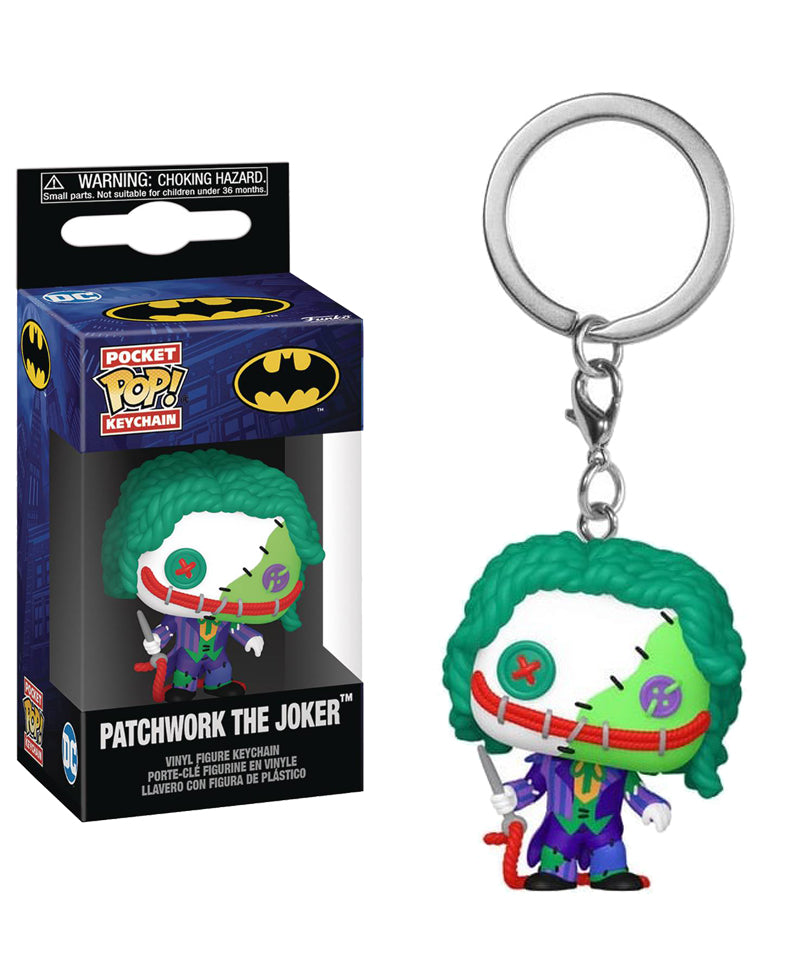 Patchwork Joker Keychain