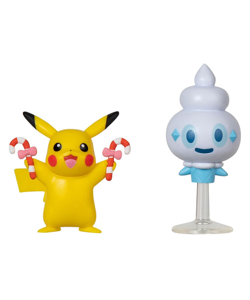 Pokémon Battle Figure Set Figure 2-Pack - Holiday Edition: Pikachu, Vanillite