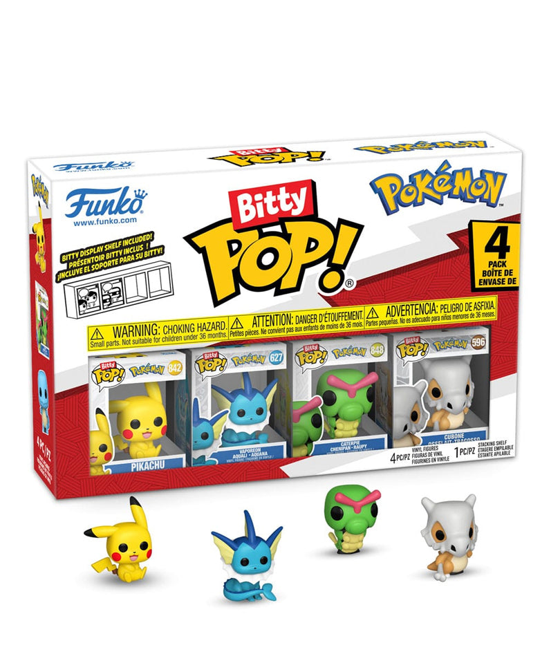 Pikachu / Vaporeon / Caterpie / Cubone (4-Pack)