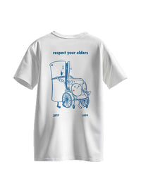 T-Shirt Uomo Respect your Elders (Sony) Bianca