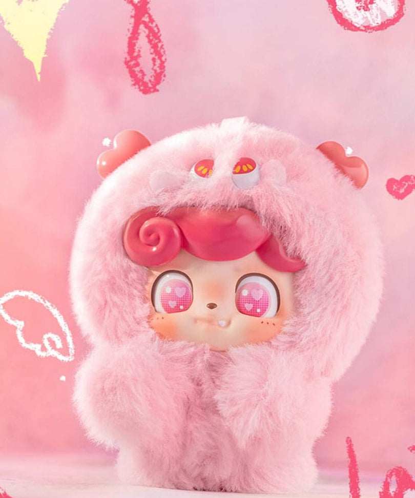 QKid: Emotional Hairy Monsters Series - Blind Box (12/14 cm)
