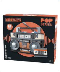 POP SERIES - Construction Kit - 1988 Boombox Radio - 168pc