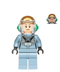 Rebel Pilot A-wing (Open Helmet, Sand Blue Jumpsuit, Female)