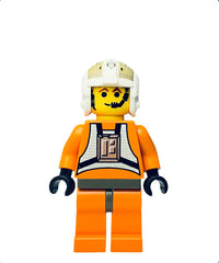 Rebel Pilot Y-wing (Jon 'Dutch' Vander, Gold Leader) - Yellow Head, Dark Bluish Gray Hips