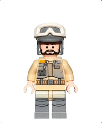 Rebel Trooper - White Goggles, Dark Bluish Gray Helmet, Black Beard (Private Kappehl)