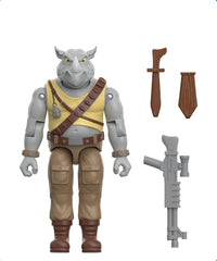 Teenage Mutant Ninja Turtles - Rocksteady - ReAction+ Action Figure Wave 02
