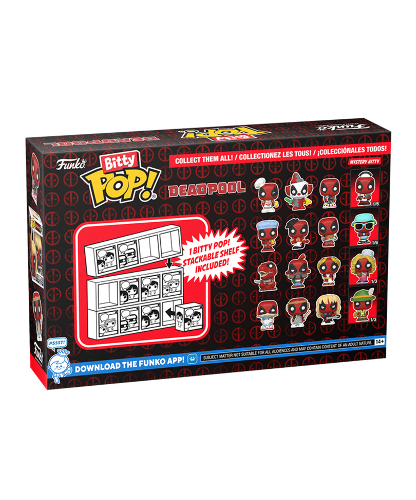 Sleepover Deadpool / Larp Deadpool / Deadpool Heavy Metal / Mystery Bitty (4-Pack)