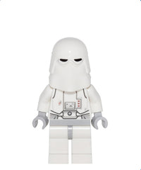 Snowtrooper, Light Bluish Gray Hips, Light Bluish Gray Hands - Backpack Directly Attached to Neck Bracket