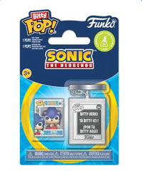 Sonic the Hedgehog - Bitty Pop & Accessory - Sonic with Keychain